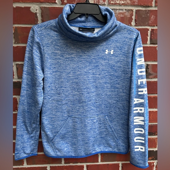 Under Armour COLDGEAR Storm Loose Fit Fleece Graphic Twist Long Sleeve Pullover - Picture 1 of 6